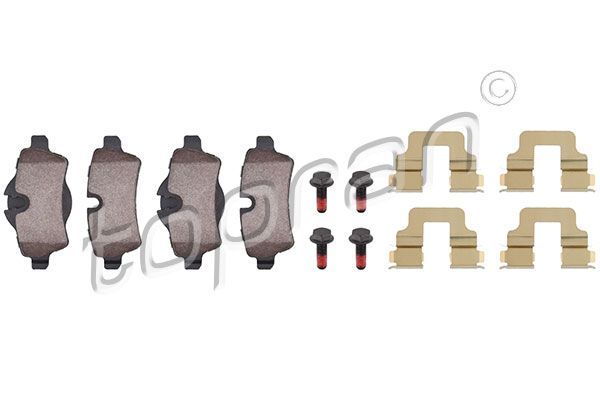 Stabdžių trinkelių rinkinys, diskinis stabdys TOPRAN 501 718