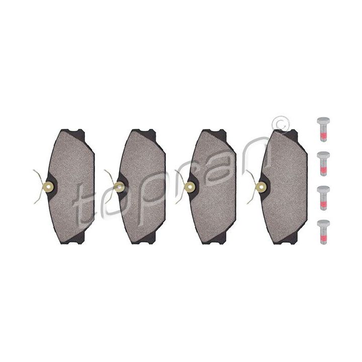 Stabdžių trinkelių rinkinys, diskinis stabdys TOPRAN 700 181