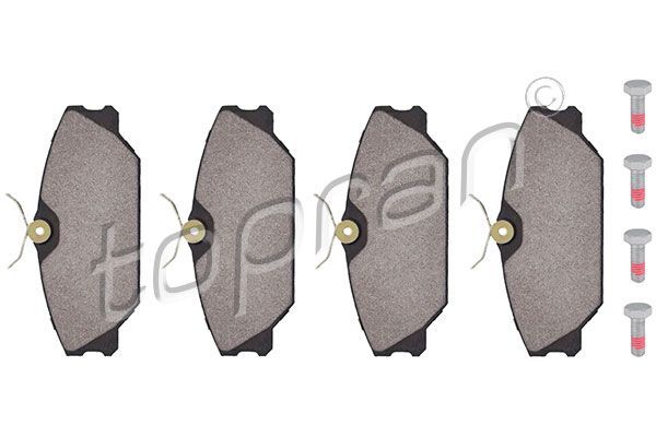 Stabdžių trinkelių rinkinys, diskinis stabdys TOPRAN 700 181