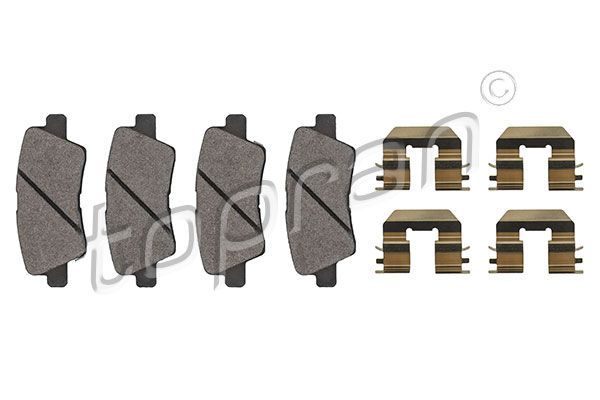 Stabdžių trinkelių rinkinys, diskinis stabdys TOPRAN 821 163