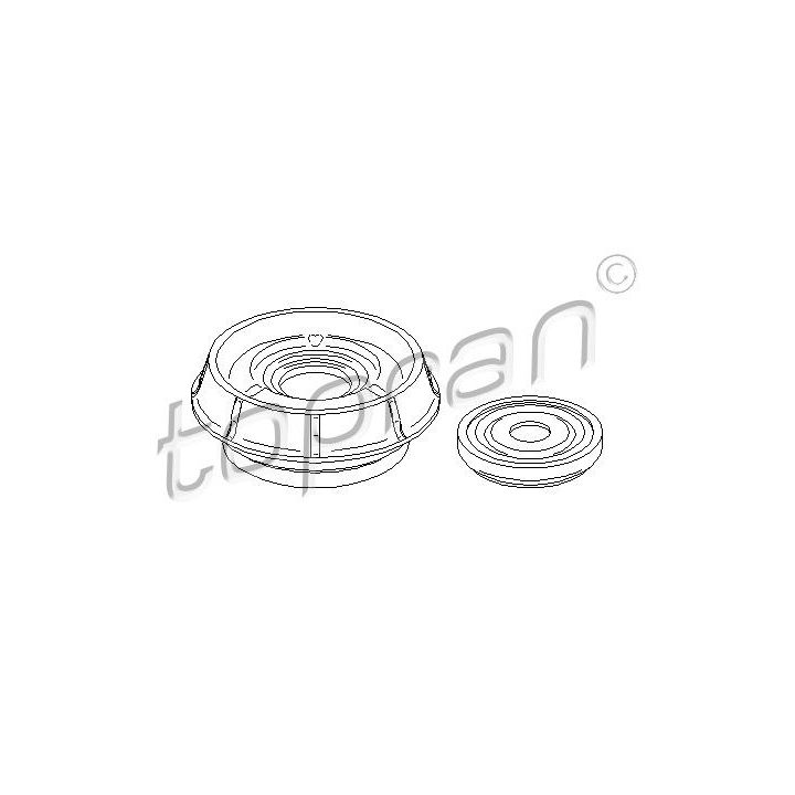 Remonto komplektas, pakabos statramstis TOPRAN 700 350