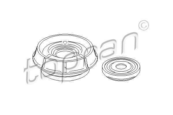 Remonto komplektas, pakabos statramstis TOPRAN 700 350
