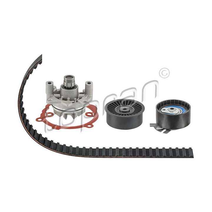 Vandens siurblio ir paskirstymo diržo komplektas TOPRAN 208 268