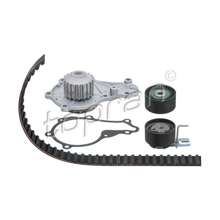 Vandens siurblio ir paskirstymo diržo komplektas TOPRAN 723 148