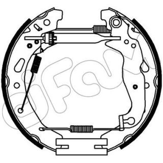 Stabdžių trinkelių komplektas CIFAM 151-344