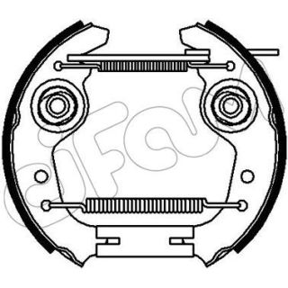 Stabdžių trinkelių komplektas CIFAM 151-348