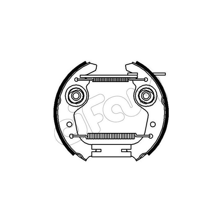 Stabdžių trinkelių komplektas CIFAM 151-348