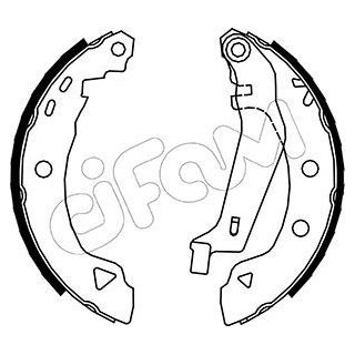 Stabdžių trinkelių komplektas CIFAM 153-002Y
