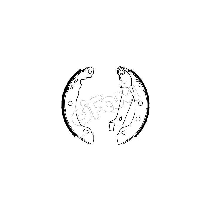 Stabdžių trinkelių komplektas CIFAM 153-002Y