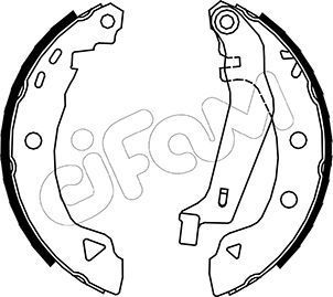 Stabdžių trinkelių komplektas CIFAM 153-002Y