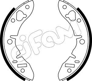 Stabdžių trinkelių komplektas CIFAM 153-003