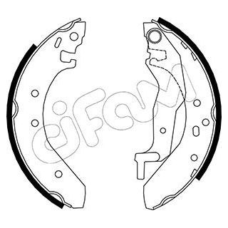 Stabdžių trinkelių komplektas CIFAM 153-006