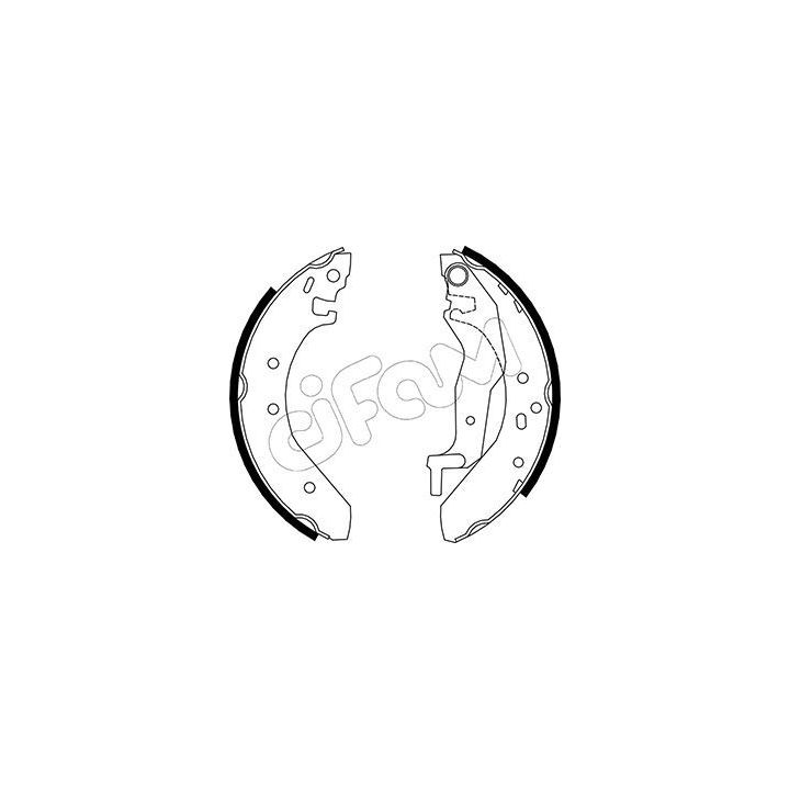 Stabdžių trinkelių komplektas CIFAM 153-006