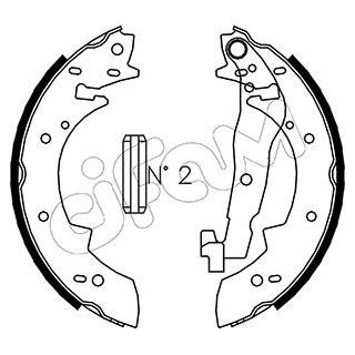 Stabdžių trinkelių komplektas CIFAM 153-014