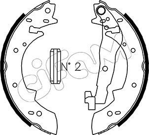 Stabdžių trinkelių komplektas CIFAM 153-014