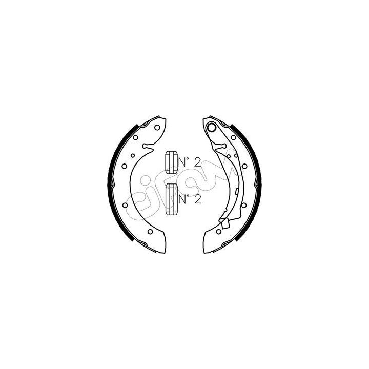 Stabdžių trinkelių komplektas CIFAM 153-023