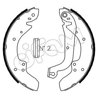 Stabdžių trinkelių komplektas CIFAM 153-062