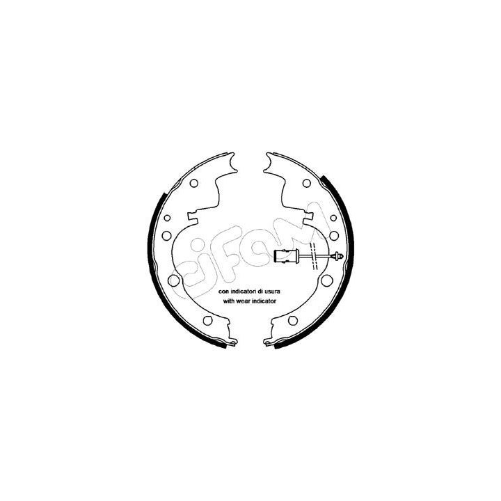 Stabdžių trinkelių komplektas CIFAM 153-065