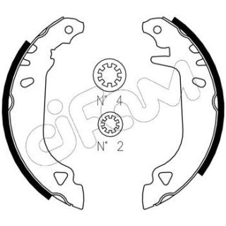 Stabdžių trinkelių komplektas CIFAM 153-066J
