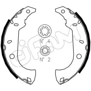 Stabdžių trinkelių komplektas CIFAM 153-067J