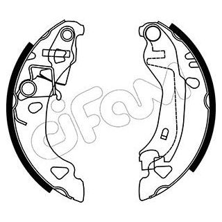 Stabdžių trinkelių komplektas CIFAM 153-070