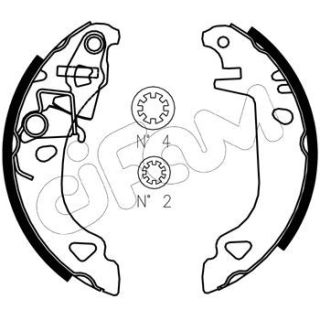 Stabdžių trinkelių komplektas CIFAM 153-070J