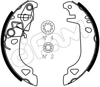 Stabdžių trinkelių komplektas CIFAM 153-070J
