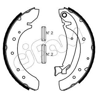 Stabdžių trinkelių komplektas CIFAM 153-073