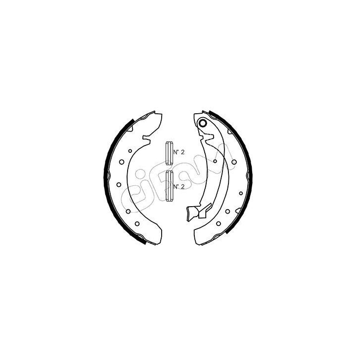 Stabdžių trinkelių komplektas CIFAM 153-073