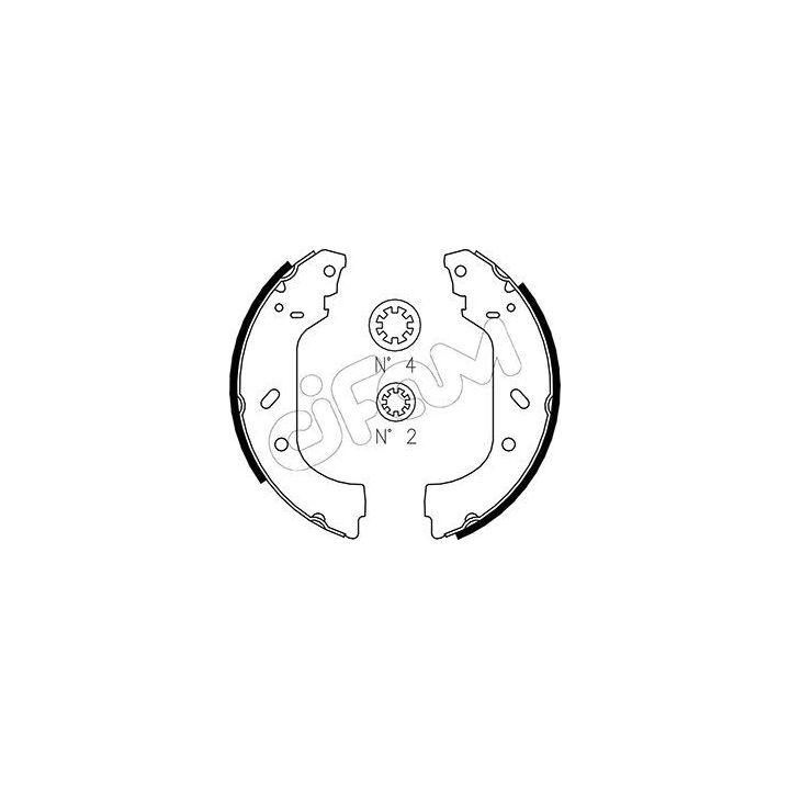 Stabdžių trinkelių komplektas CIFAM 153-074