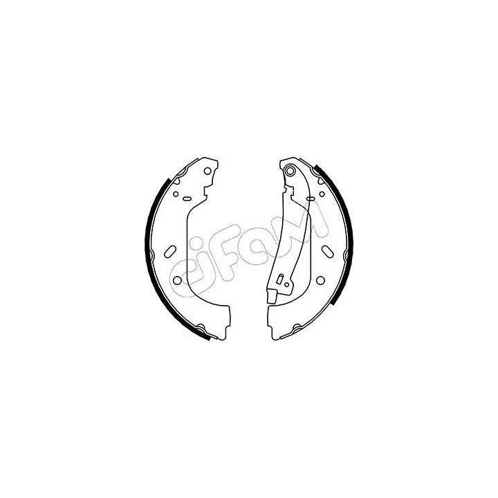 Stabdžių trinkelių komplektas CIFAM 153-074Y