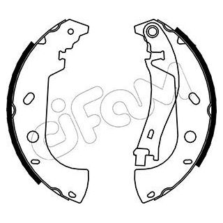 Stabdžių trinkelių komplektas CIFAM 153-075