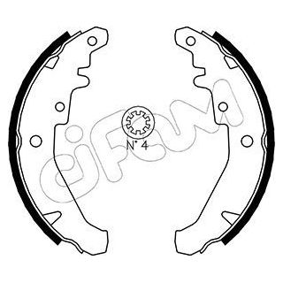 Stabdžių trinkelių komplektas CIFAM 153-078