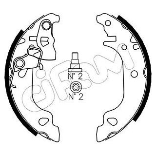 Stabdžių trinkelių komplektas CIFAM 153-079