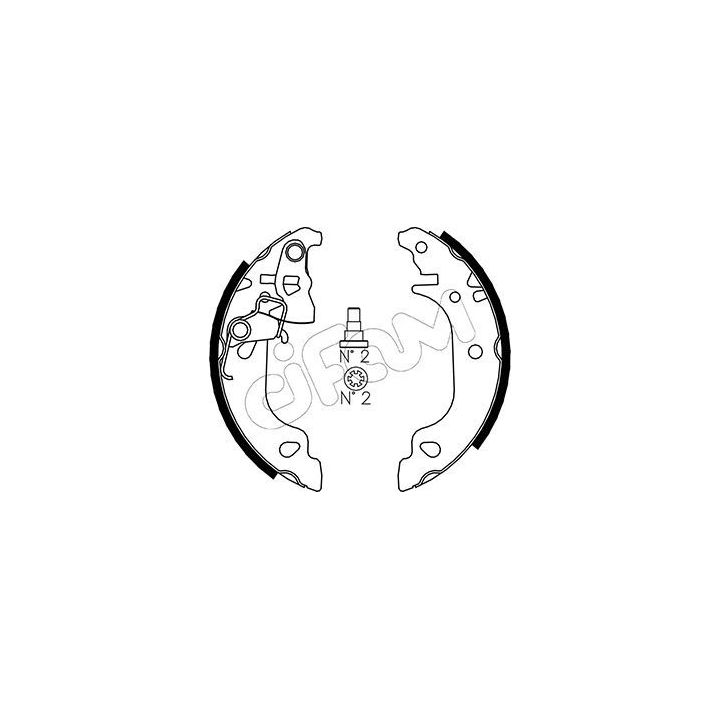 Stabdžių trinkelių komplektas CIFAM 153-079