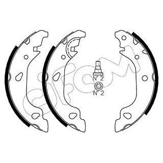 Stabdžių trinkelių komplektas CIFAM 153-080