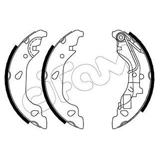 Stabdžių trinkelių komplektas CIFAM 153-080Y