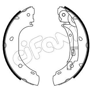 Stabdžių trinkelių komplektas CIFAM 153-082