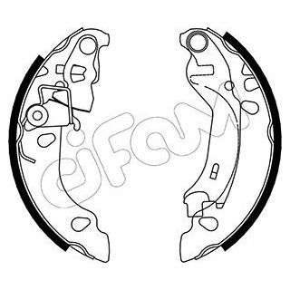 Stabdžių trinkelių komplektas CIFAM 153-083