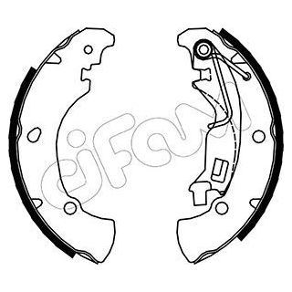 Stabdžių trinkelių komplektas CIFAM 153-084