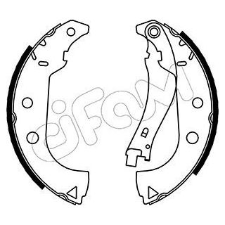 Stabdžių trinkelių komplektas CIFAM 153-087