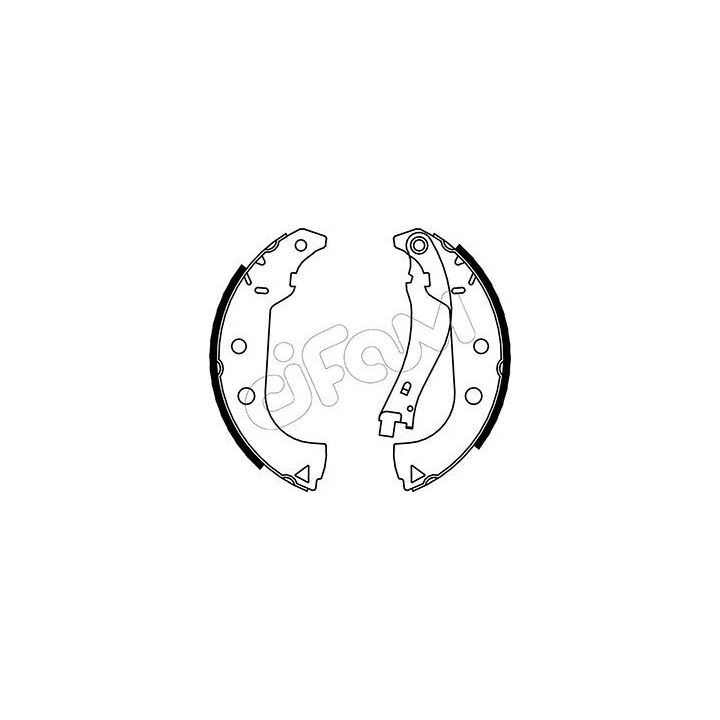 Stabdžių trinkelių komplektas CIFAM 153-087