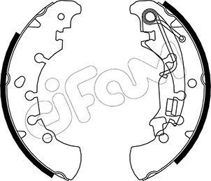 Stabdžių trinkelių komplektas CIFAM 153-091
