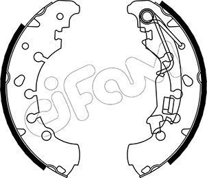 Stabdžių trinkelių komplektas CIFAM 153-092