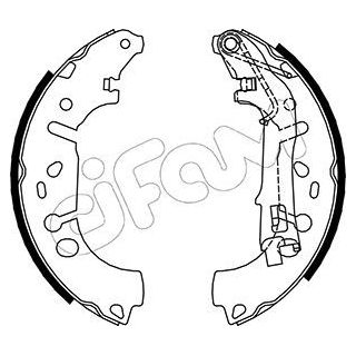 Stabdžių trinkelių komplektas CIFAM 153-093