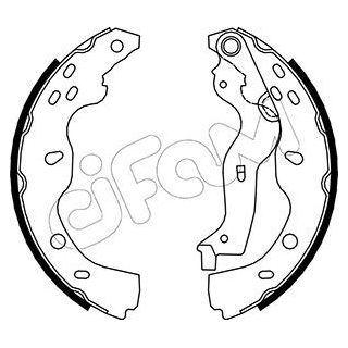 Stabdžių trinkelių komplektas CIFAM 153-096