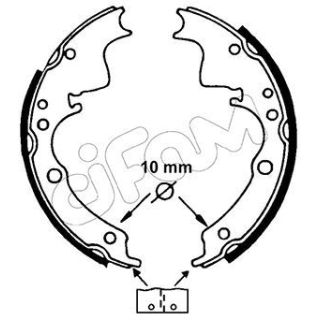 Stabdžių trinkelių komplektas CIFAM 153-109