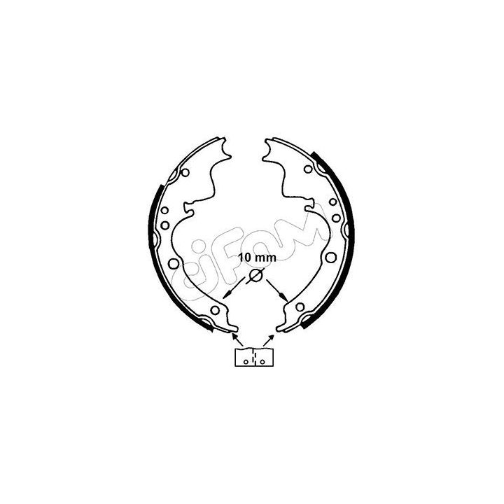 Stabdžių trinkelių komplektas CIFAM 153-109