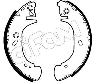 Stabdžių trinkelių komplektas CIFAM 153-127