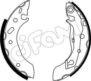 Stabdžių trinkelių komplektas CIFAM 153-128